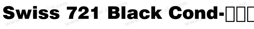Swiss 721 Black Cond字体转换